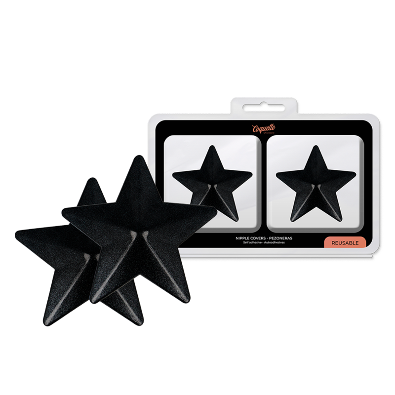 CHIC DESIRE - COPRI CAPEZZOLI BLACK STARS