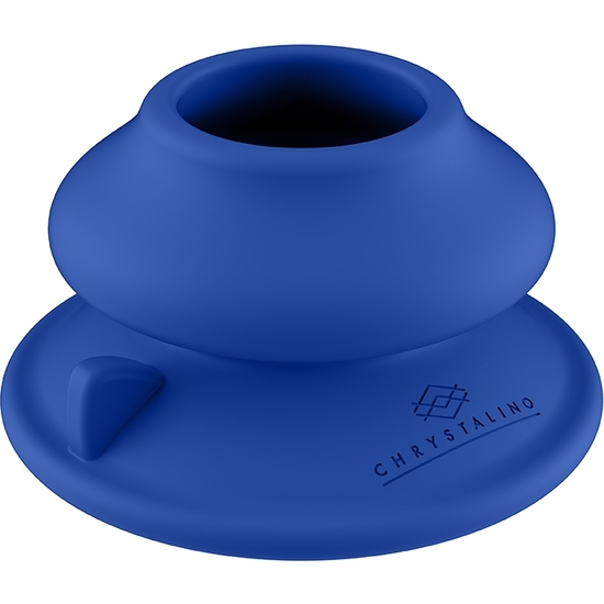 Chrystalino - ventosa in silicone - blu