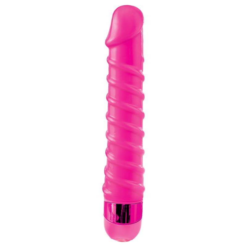 CLASSIX - MASSAGGIATORE VIBRANTE CANDY TWIRL 16,5 CM ROSA