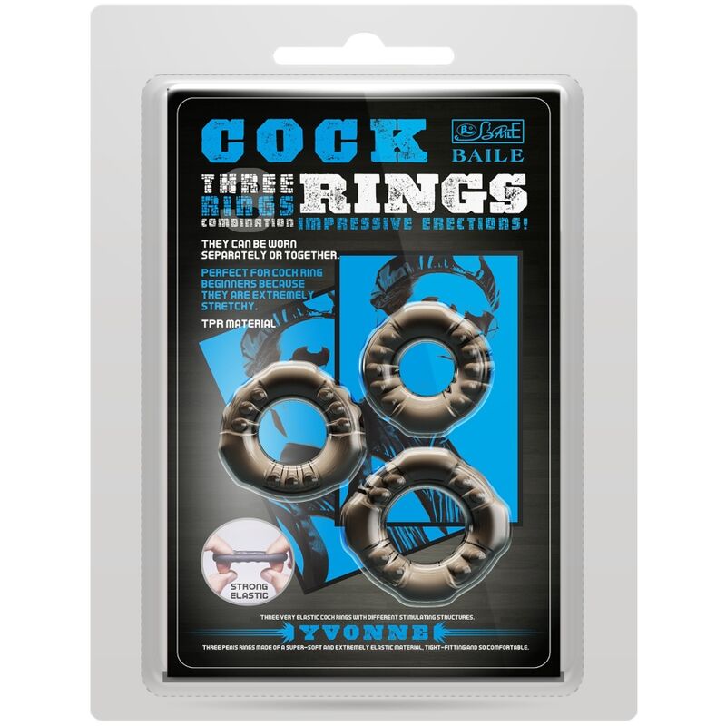 COCK RINGS YVONNE SET 3 ANILLO 11