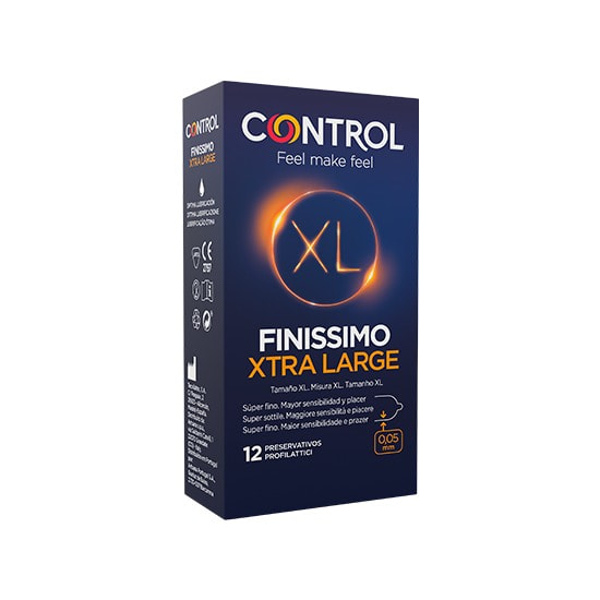 Preservativi di controllo finissimo xtra large 12 pz