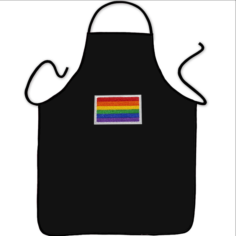 GREMBIULE DA CHEF CON LA BANDIERA LGBT