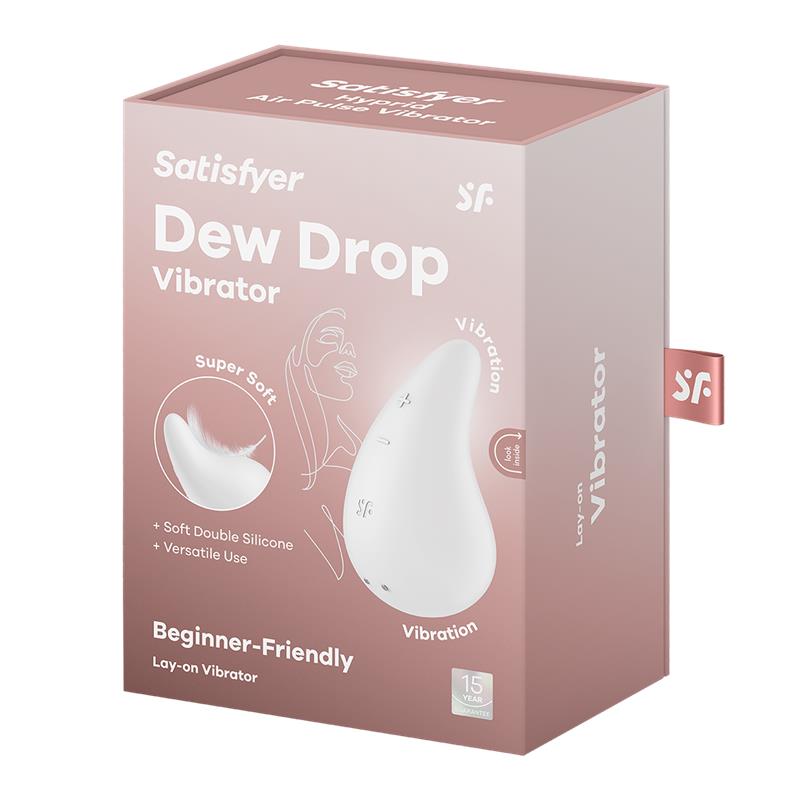 DEW DROP VIBRADOR LAY-ON BLANC 12