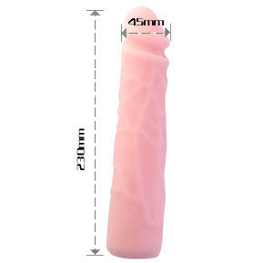 DILDO IN SILICONE REALISTICO AL TOCCO DELLA PELLE 23 CM