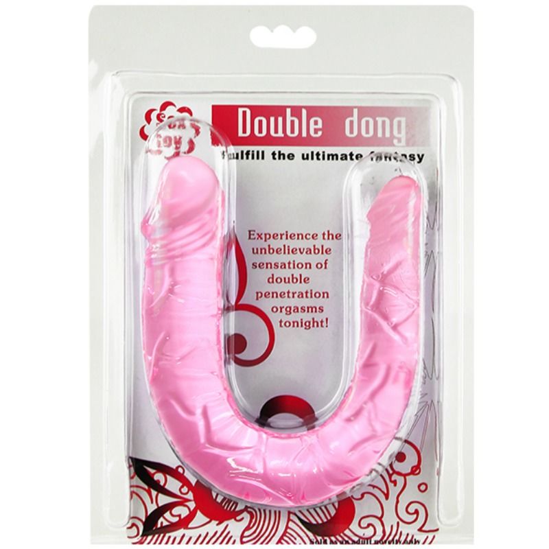 DOUBLE DONG DILDO DOBLO ROSA 5