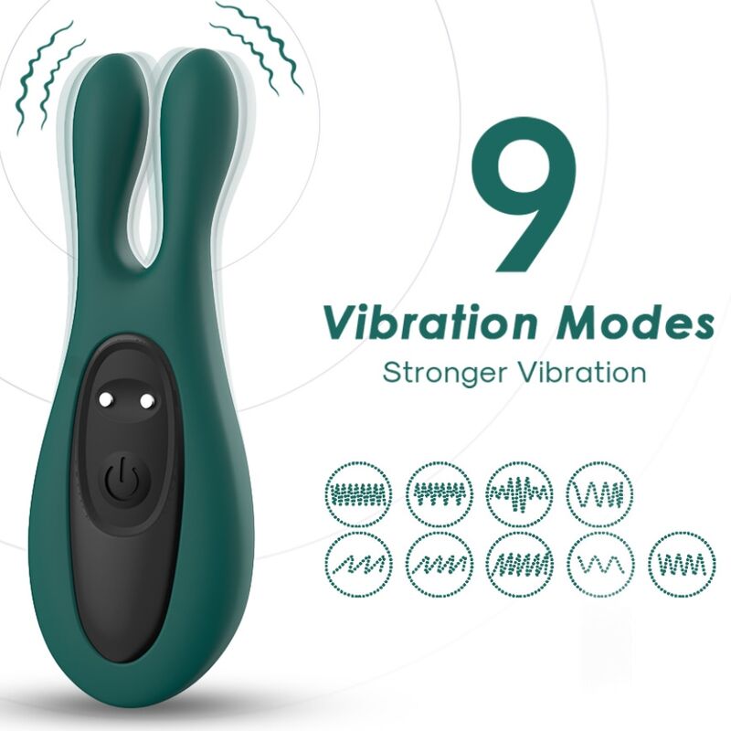 STIMOLATORE E VIBRATORE CONIGLIO VERDE