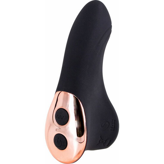 Vibratore ricaricabile Finger Flirt Thimble - Nero