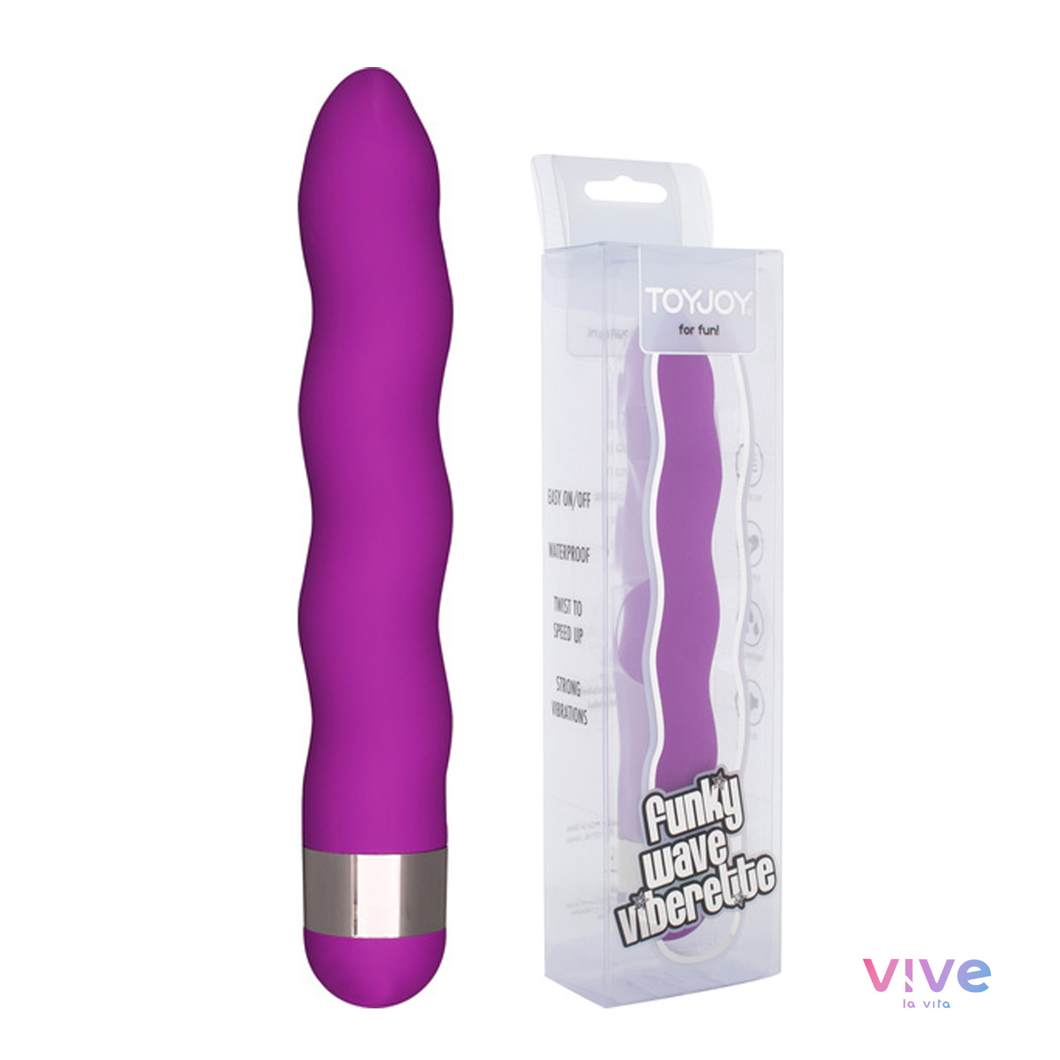 Vibratore funky onde lilla