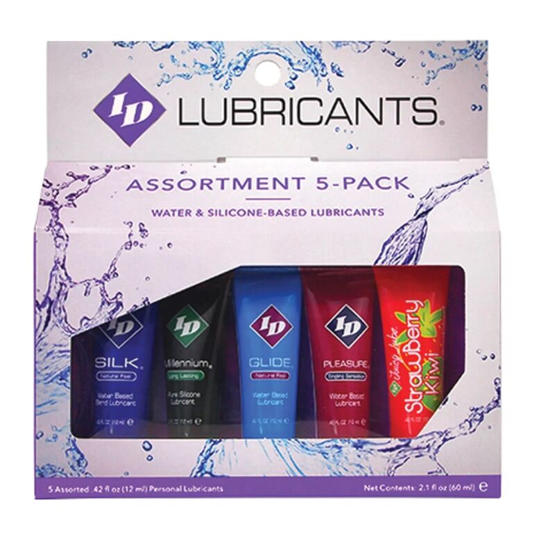 ID JUICY LUBE - CONFEZIONE ASSORTITA DA 5 TUBI LUBRIFICANTI