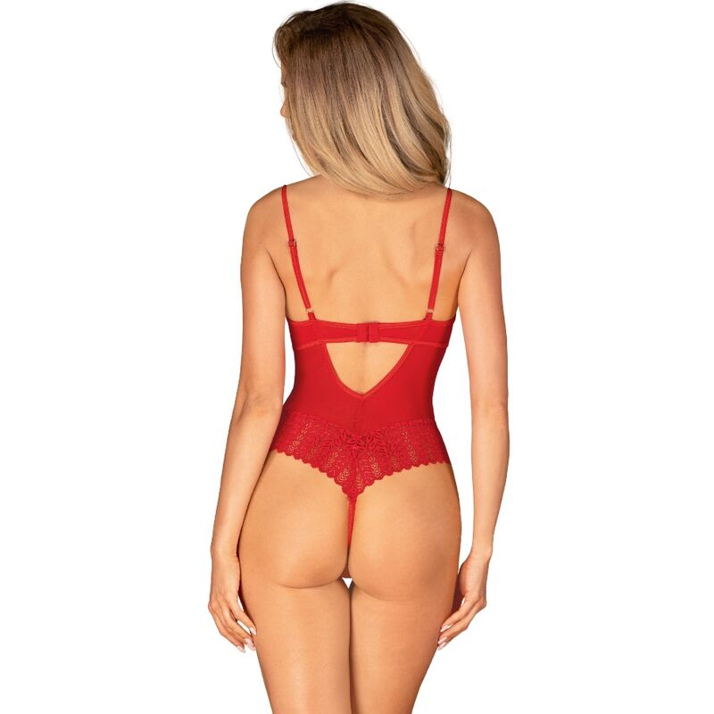 INGRIDIA CROTCHLESS TEDDY ROJO 4