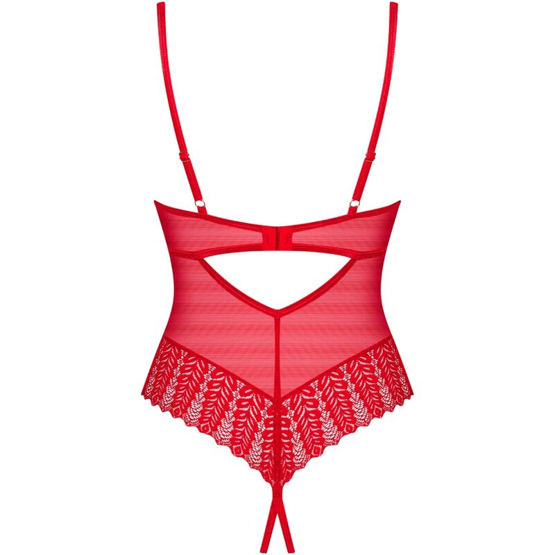 INGRIDIA CROTCHLESS TEDDY ROJO 17