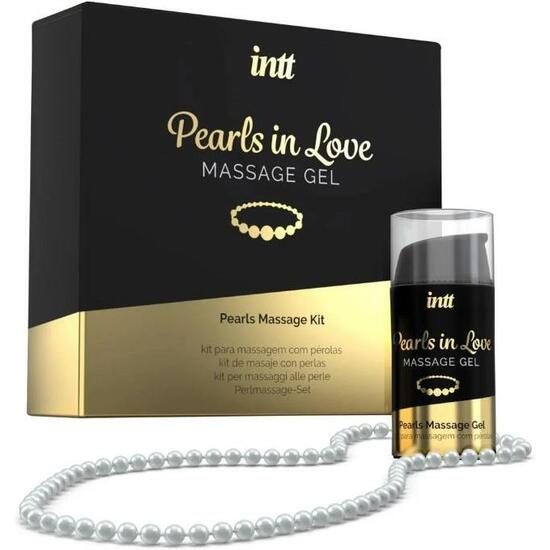 Intt pearls in love - gel da massaggio con collana di perle