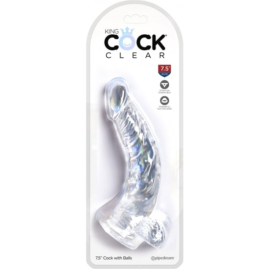 KING COCK 7.5 CLEAR BALLS 2