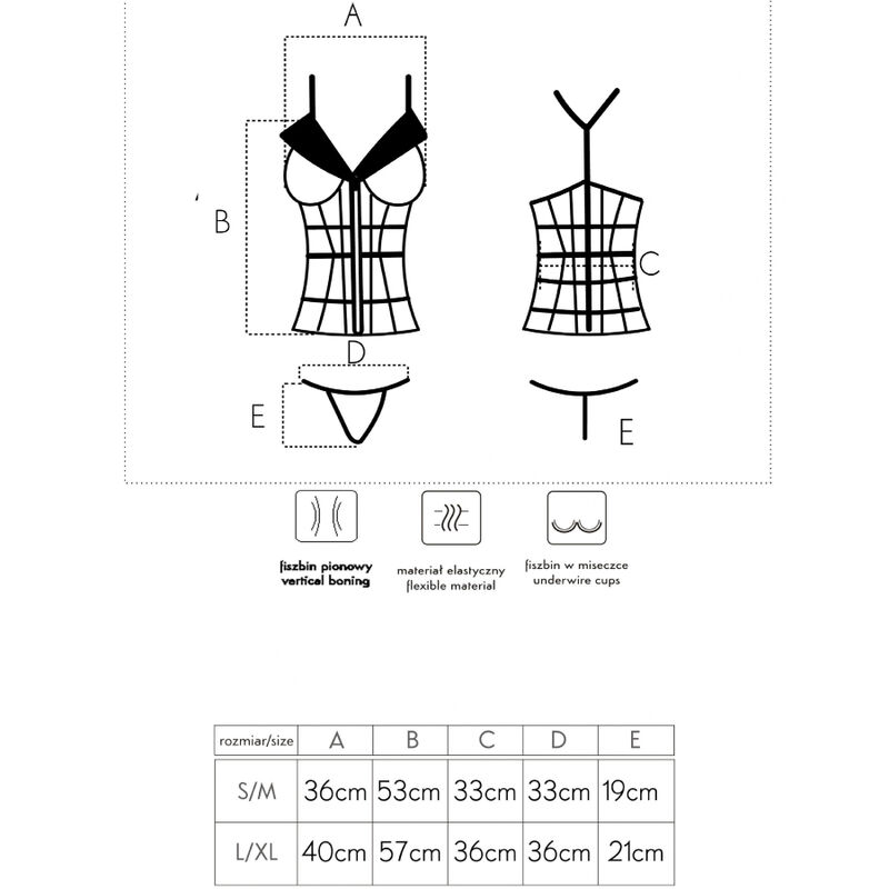 LAURA LC 20215 CORSET + TANGA 12