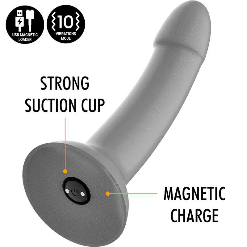 RUNE MAJESTIC DILDO S - VIBRATORE WATCHME COMPATIBILE CON TE