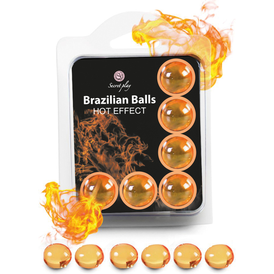 SET 6 PALLINE BRASILIANE EFFETTO CALORE