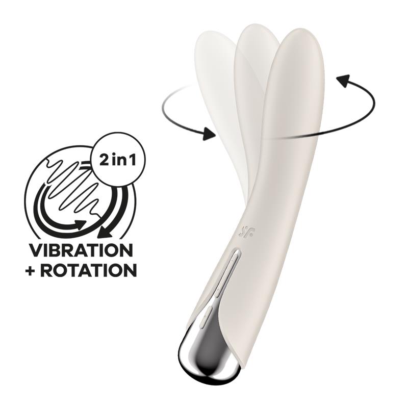 VIBRATORE ROTATORE SPINNING VIBE 1 G-SPOT BEIGE