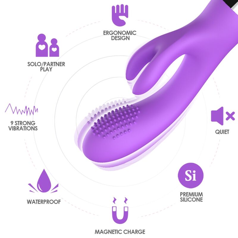 VIBRADOR RABBIT VIOLETA 3