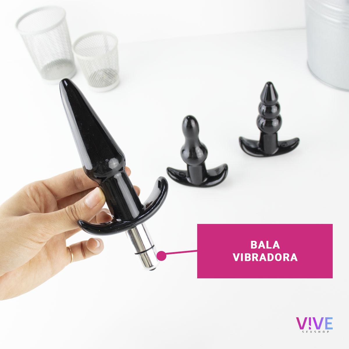 VIBRATING ANAL PLUG SET 3