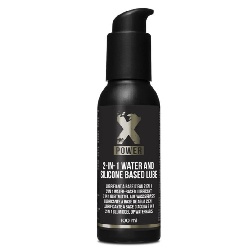 XPOWER 2-IN-1 LUBRIFICANTE A BASE DI ACQUA E SILICONE 100 ML