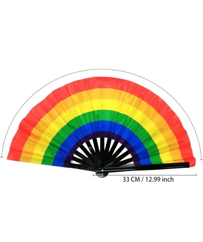 ABANICO GRANDE CON BANDERA LGT Ventaglio grande con design arcobaleno lgbtq+