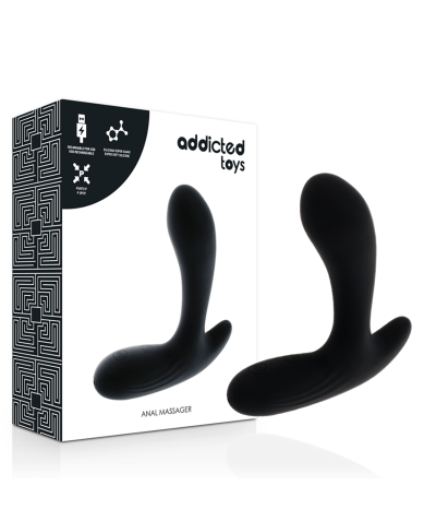 BLACK VIBRATION Vibrator maschile ricaricabile in silicone di alta qualità