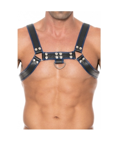 ARNÉS PARA PECHO BULLDOG Imbracatura in pelle per fantasie bondage regolabile