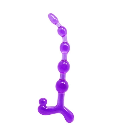 BENDY TWIST BOLAS ANALES LILA Giocattolo intimo, palline anali per un piacere intenso.