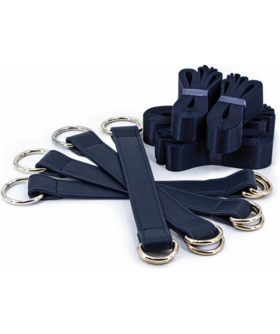 TIE DOWN STRAPS Cinghie bondage couture - blu