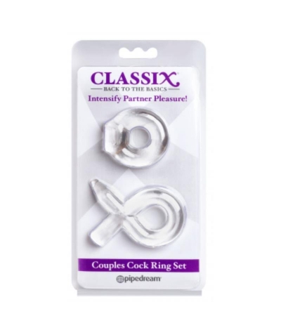 CLASSIX   BOOST Classix - set per coppie 2 anelli per il pene trasparenti