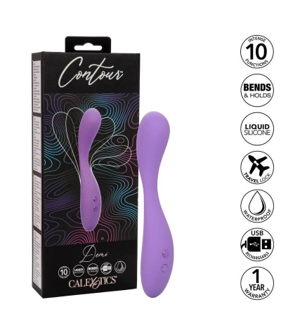 CONTOUR Massaggiatore in silicone con 10 potenti vibrazioni