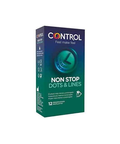 CONTROL NON STOP Preservativi non stop drops and lines 12 unità