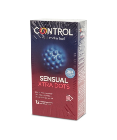 CONTROL SENSUAL XTRA DOTS Preservativi xtra sensation 12 unità