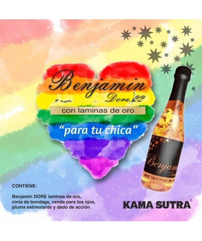 BENJAMÍN DORE KAMASUTRA GIRL Astuccio sensuale con vino e accessori divertenti