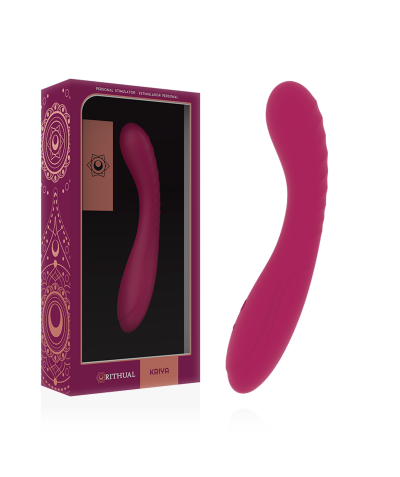 KRIYA Descrizione: vibratore ergonomico in silicone medico, ricaricabile