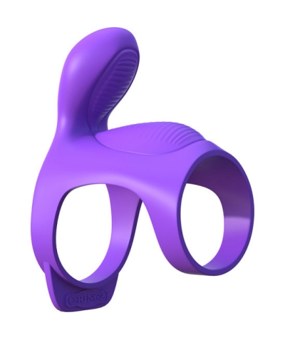 FANTASY DOUBLE C-RINGZ Guaina per pene fantasy c-ringz per coppia con vibrazione viola