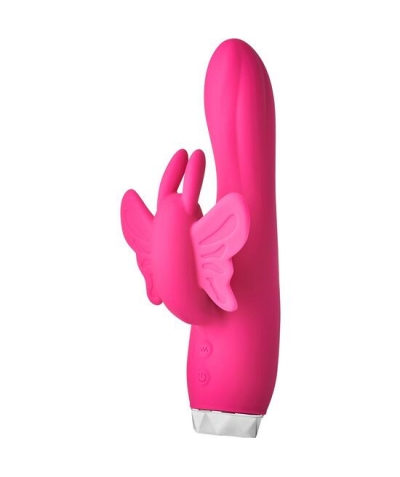 FLIRTS BUTTERFLY VIBRATOR Vibratore farfalla flirts rosa con diverse funzioni.