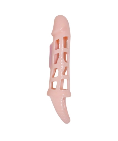 EXTENSION HOLE Fodera allungabile per pene con vibrazione realistica.