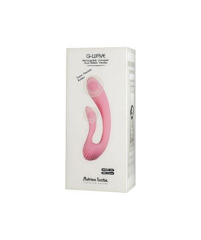 G-WAVE Vibratore duplo recarregável g-wave adrien lastic pink