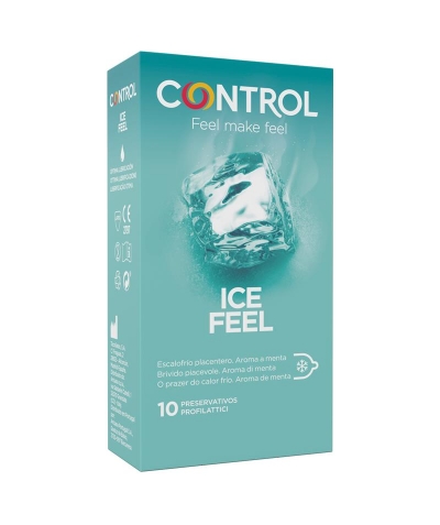 ICE FEEL Preservativos ice feel: freddi, menta, eccitanti. 10 unità.