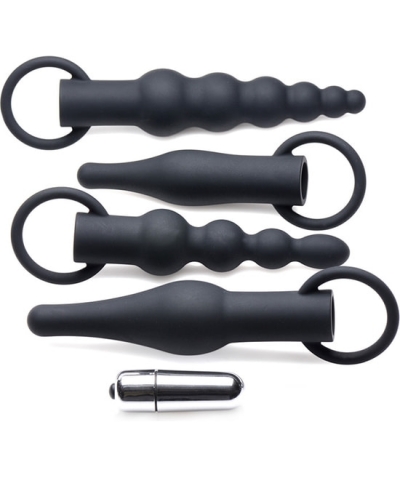 KIR ENTRENAMIENTO ANAL NEGRO Kit di allenamento anale premium ringed rimmers - nero