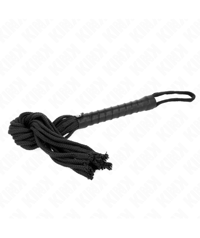 LÁTIGO DE CUERDA NEGRO 56 CM Accessori bdsm per diversificare esperienze, piacere e controllo.