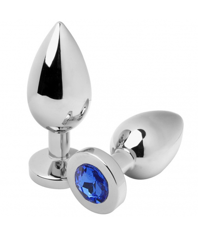 METALHARD ANAL PLUG DIAMOND BL Spina anale in acciaio con lussuoso cristallo.