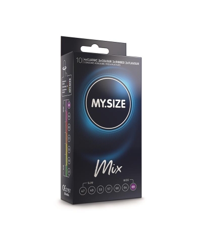 MY SIZE MIX 69 Preservativi vari con diverse dimensioni e texture