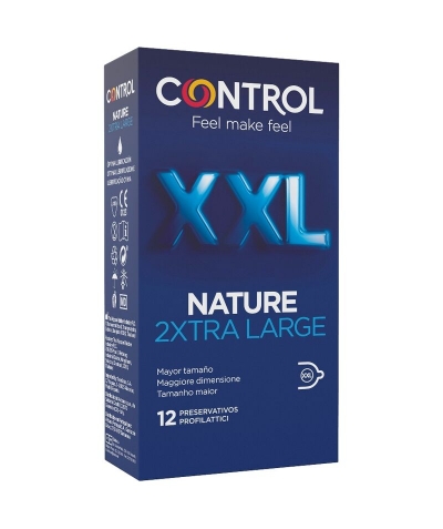 2XTRA Preservativi control nature xxl: massimo comfort.