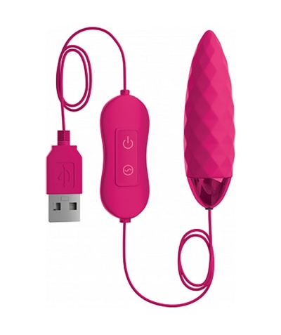 OMG! BULLETS  PLEASURE Oh mio dio! bullets - bullet vibrante divertente - usb - fucsia