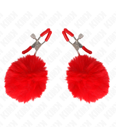 PINZAS PARA PEZONES CON POMPÓN Collezione di mollette per capezzoli bdsm kink