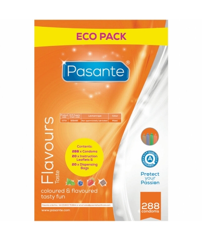 ECO PACK Preservativi pasante flavors: gustosi, colorati e divertenti.