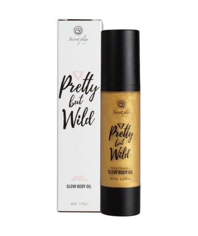 PRETTY BUT Olio corpo brillante olio corpo glow bello ma selvaggio gioco segreto 50ml