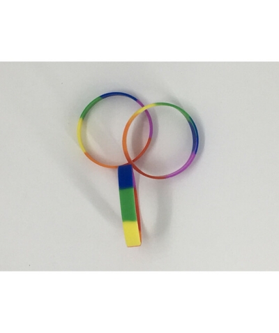 Pulsera de Silicona Bandera LG Braccialetto in silicone con bandiera dell'orgoglio lgbt+